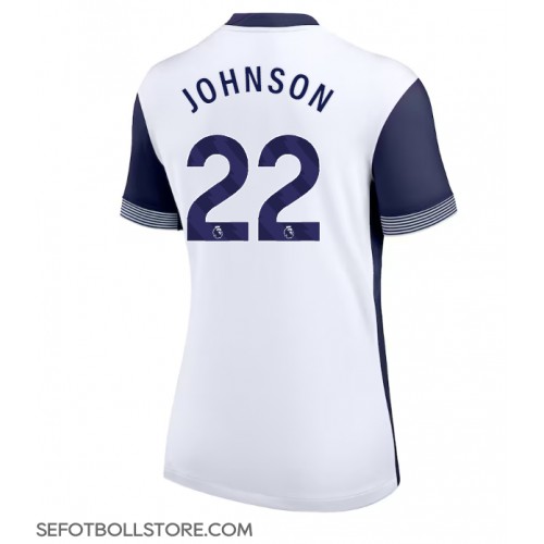 Tottenham Hotspur Brennan Johnson #22 Replika Hemmatröja Dam 2024-25 Kortärmad